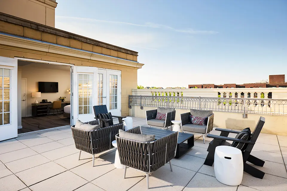 Ambassador Suite Terrace at Archer Hotel Old Town Alexandria