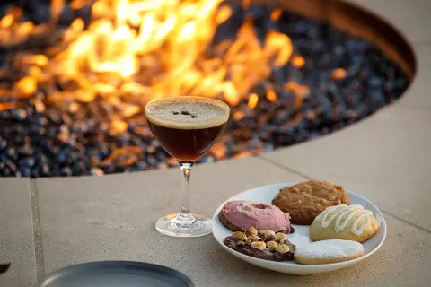 Chef's Cookie Jar with Espresso Martini at Archer Napa's Sky & Vine Rooftop Bar