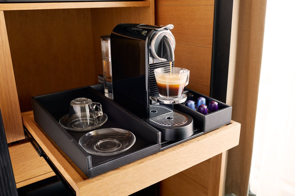Complimentary in-room Nespresso coffee experience