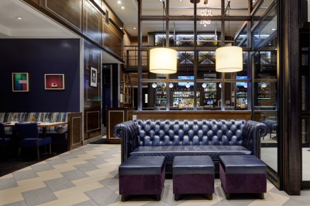 Hotel lobby seating, The Foyer Bar and Charlie Palmer Steak
