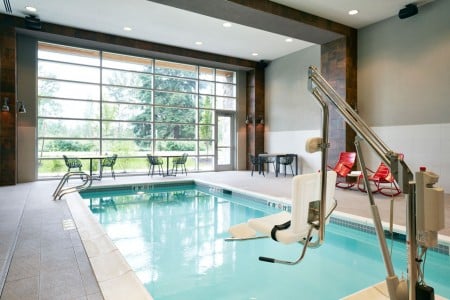 Archer's indoor pool with ADA-compliant lift