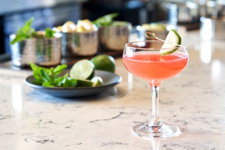 Cocktails at Archer's Kitchen + Bar — Garnished cocktail