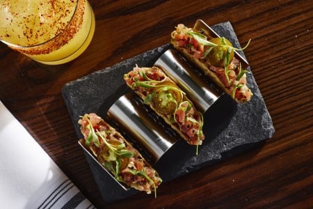 The Ahi Taquitos at AKB in Archer Hotel Austin