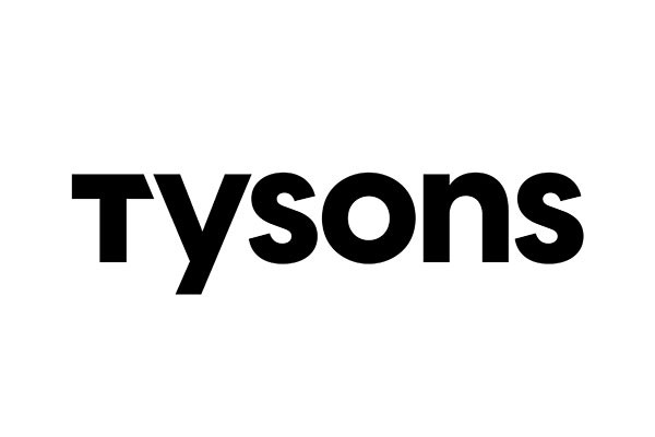 'Tysons' on the white background