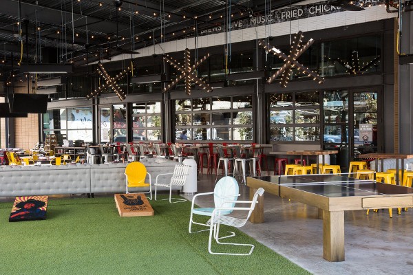 Culinary Dropout Restaurant Outdoor Seating and Games 