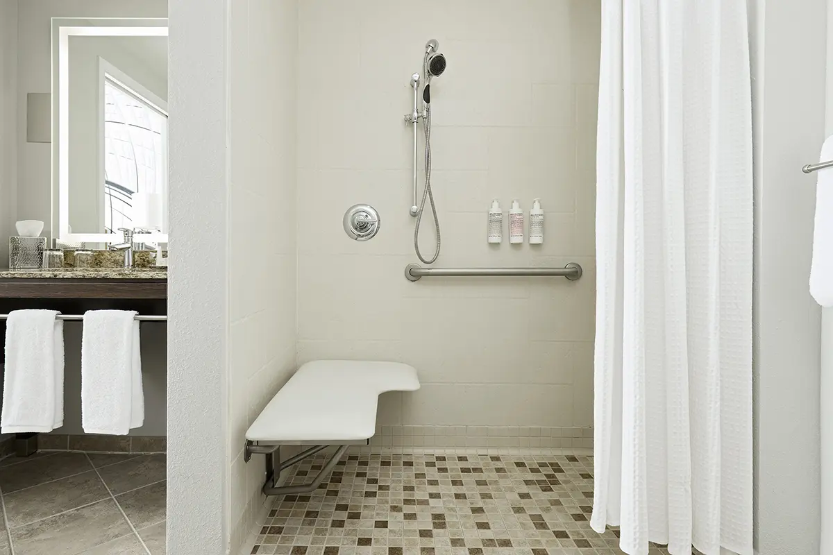 Archer's Den Mobility - Accessible Suite with roll-in shower
