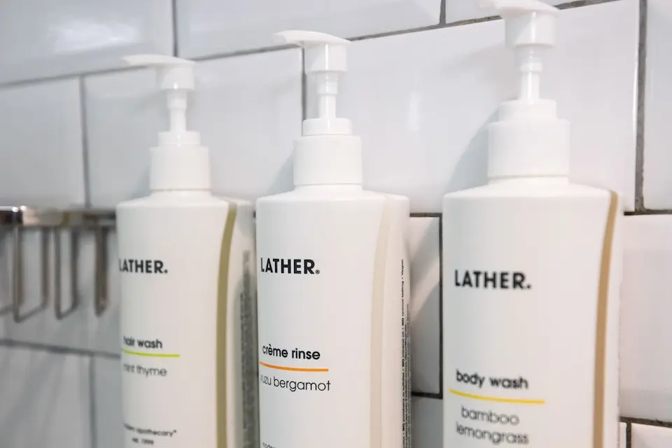 LATHER bath amenities