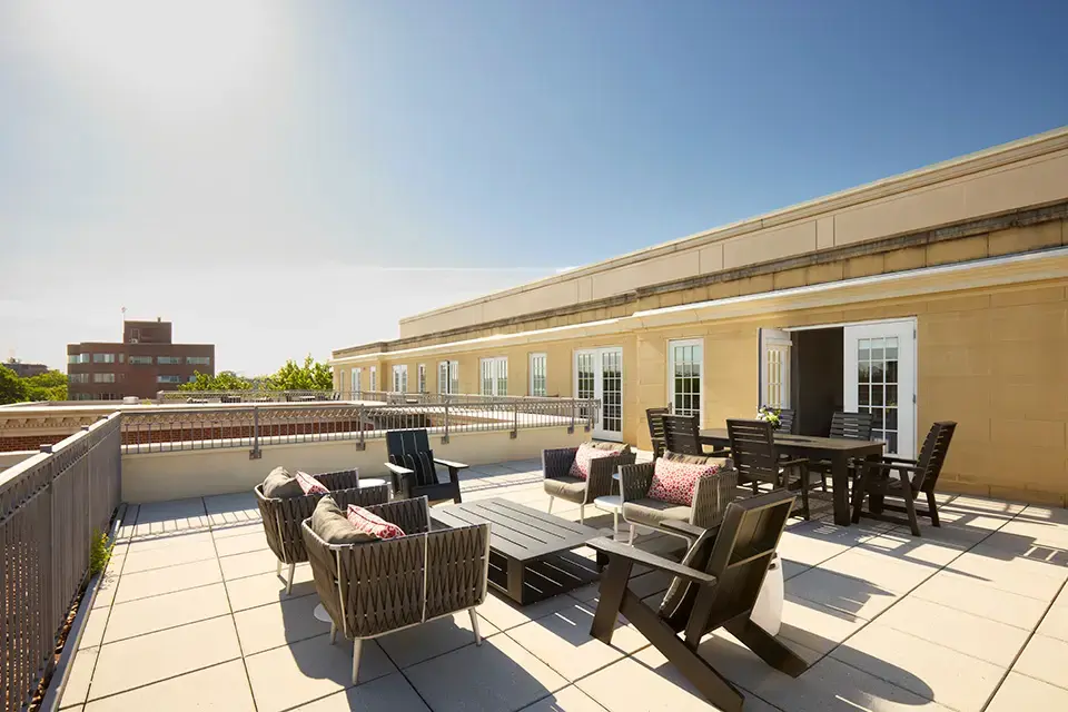 Alternative view of Presidential Suite Terrace at Archer Hotel Old Town Alexandria