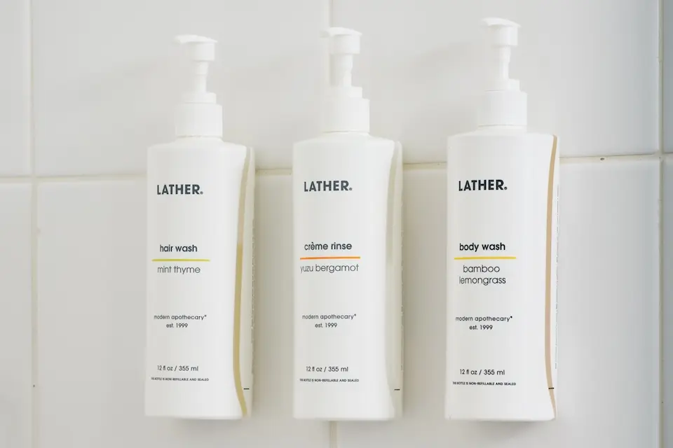 LATHER bath amenities