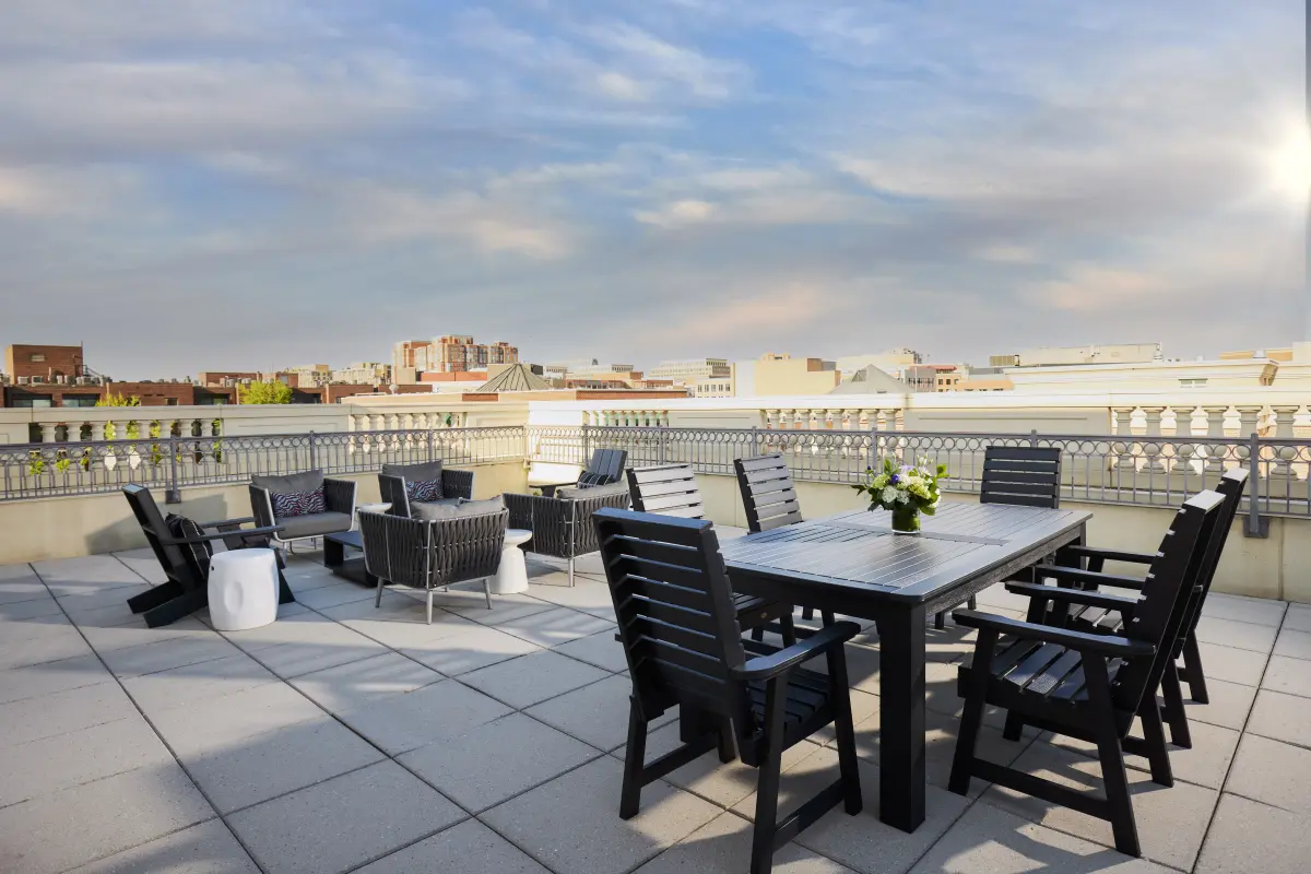 Ambassador Suite terrace with city view
