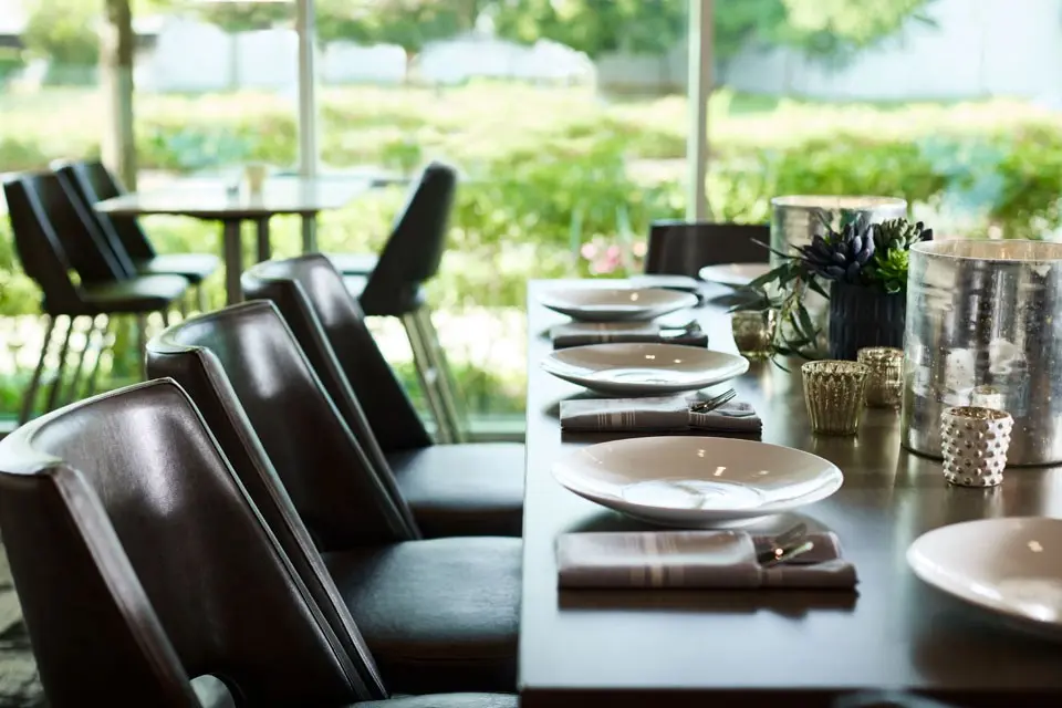Archer Hotel Falls Church - Dining Table Detail