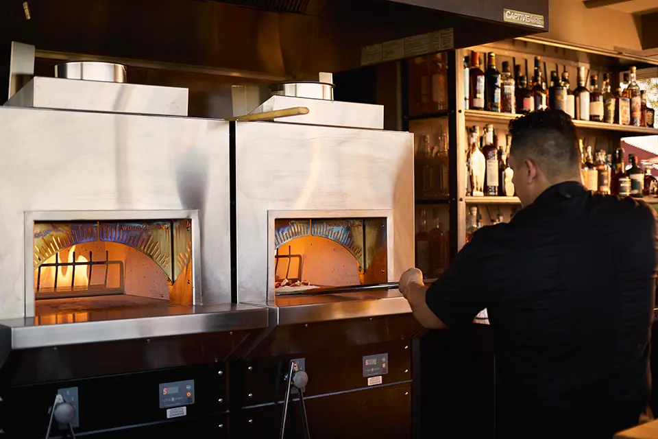 Archer Napa's Corner Bar at Sky & Vine - pizza oven