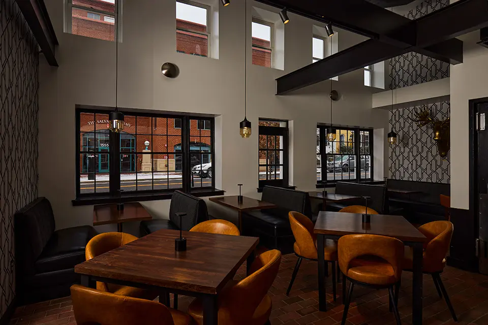 AKB seating at Archer Hotel Old Town Alexandria