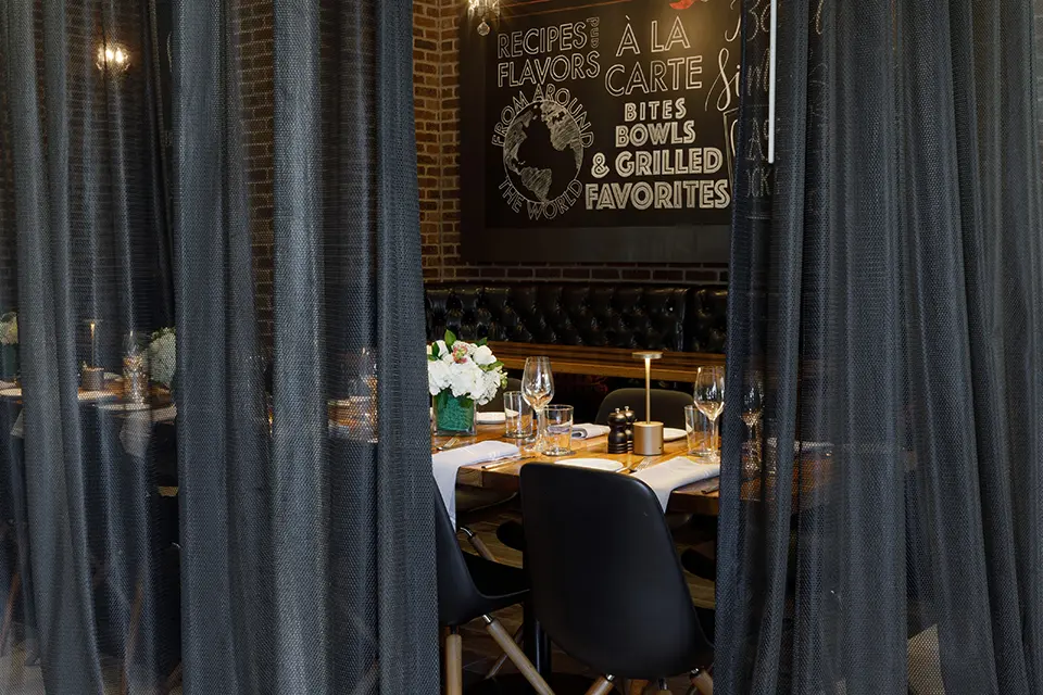 Archer Hotel Burlington semi-private dinning room