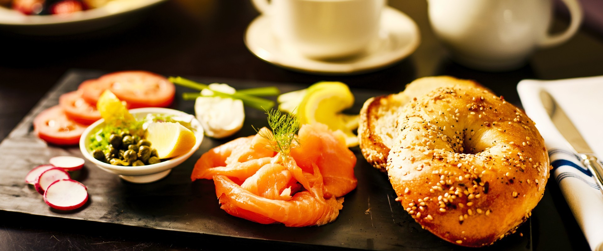 AKB New York Bagel + Lox Breakfast Item